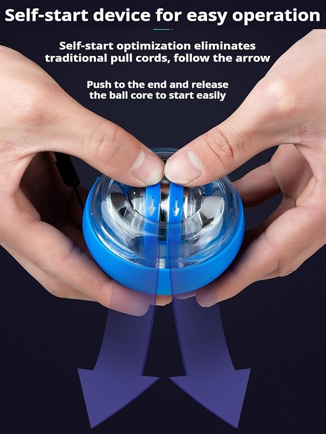Torqueball for Seniors, Torqueball Hand Exerciser for Seniors, Torqueballs with Counter for Senior, Auto-Start Colorful Lighting, Easy to Use