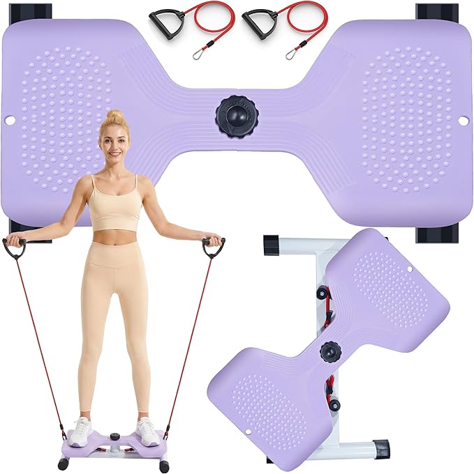 Waist Twister Machine Exercise Fitness Tool, Ab Twist Board with 300Lbs Capacity & 20dB Ultra-Quiet, Home Gym Workout Equipment for Women Belly Fat