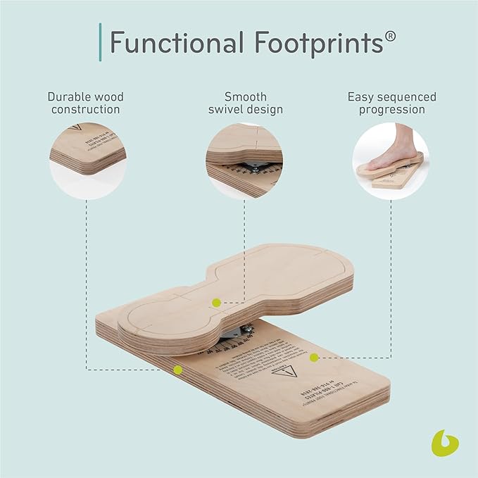 Balanced Body Functional Footprints, Pilates Foot Exercisers, Workout Equipment for Foot and Ankle Alignment, Strengthening Equipment for Feet, Pilates Accessories
