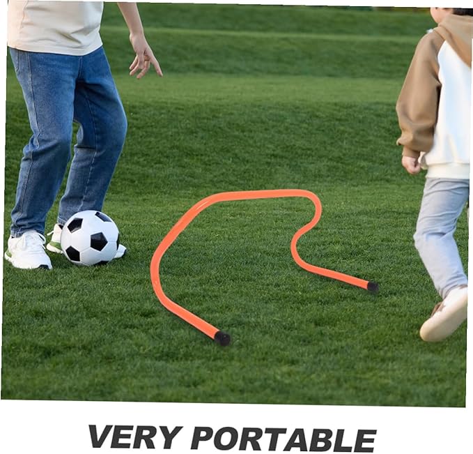 4pcs Speed Training Hurdles Set 15cm Plastic Agility Hurdles for Soccer Football Athletic Drills Youth Track Practice Equipment