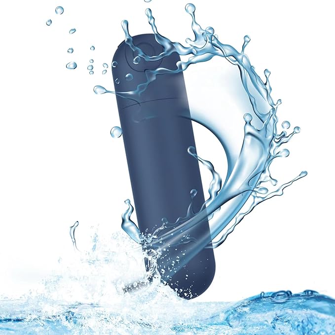 Meslovie Mini Upgraded Rechargeable Handheld Waterproof Massager,Electric Portable Back Massager for Back Neck Shoulder Body,Blue