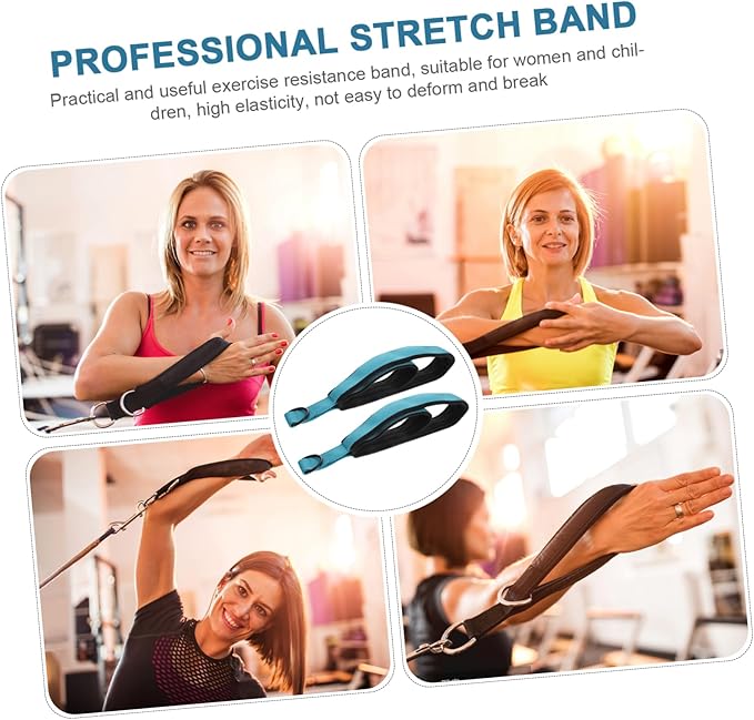 2pcs Yoga Straps for Stretching Fitness Bands for Exercise Lightweight for and Flexibility and Strength