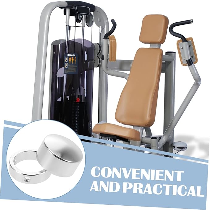 balacoo Lightweight Aluminum Alloy Fitness Handle End Cap Easy to Install Durable End Cover for Strength Training Equipment Compatible with Tubing Set