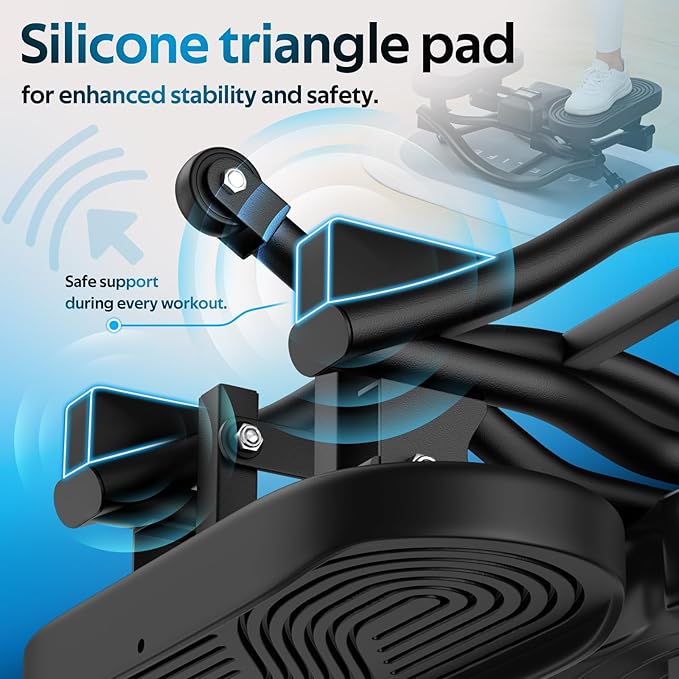 3D Motion Rocking Lateral Stepper with Silent Pad, Side to Side Stepper for Home Full Body Workout - lateral rocker side stepper for exercise, 220 lbs Weight Capacity