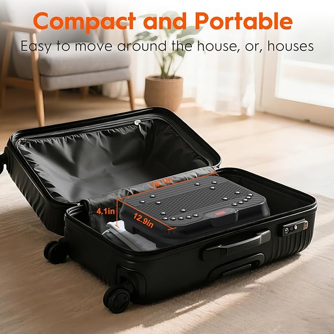 Vibration Plate Exercise Machine, Vibrating Plate for Lymphatic Drainage, 400 Lbs Capacity 250 Speed Levels Whole Body Fat Burner Weight Loss Shake Board, Vibrate Platform Machine