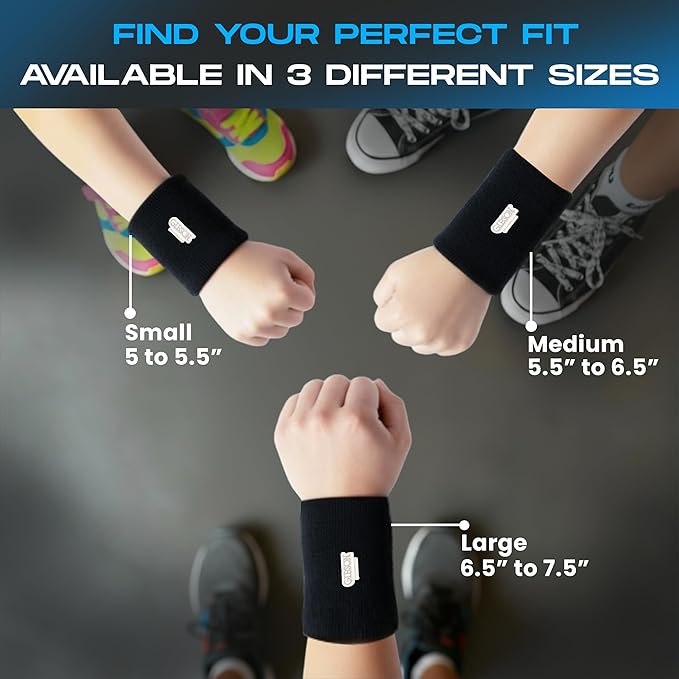 Gibson Athletic Wrist Saver Neoprene Wristband for Gymnastics | Enhanced Wrist Support & Comfort During Training & Performances - Under Grips for Sweat Absorption, Provides Wrist & Joint Support