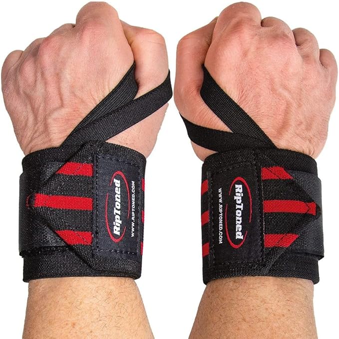 Rip Toned Wrist Wraps for Weightlifting – USPA & USAPL Approved 18" Wrist Straps for Powerlifting – Adjustable, Durable Gym Wraps with Thumb Loop – Quality Support for Men & Women