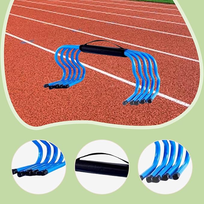 Yiju 5 Pieces Agility Hurdles Speed Hurdles 6 inch Obstacles Football Training Equipment for Outdoor Sports Basketball Football