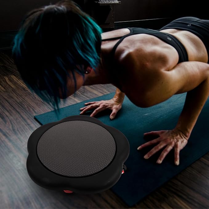 FRCOLOR Five-wheel Ab Roller Wheel with Flower-shaped Sliding Discs, Core Workout Abdominal Exercise Machine for Home Fitness, Black Abdominal Trainer Equipment for Strength and Toning