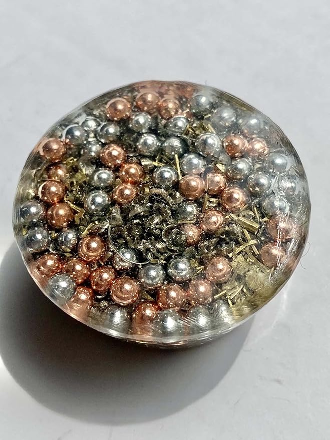 Pearl Orgone Generator Energy Accumulator 528Hz/7.83Hz/Advance Harmonics Many Beautiful Ingredients and Colors!! (Pearl)