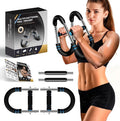Twister Arm Trainer, Adjustable Twister Arm Chest & Arm Workout Equipment for Men & Women, Ergonomic Detachable Arm Trainer Home Gym Strength Trainer with Anti-Slip Handles & Carry Bag