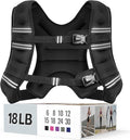 Weighted Vest for Women & Men with Reflective Stripe and Adjustable Buckle, Comfortable & Durable Rucking Vest for Walking, Running & Strength Training