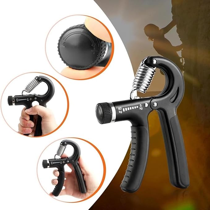 2 Pack Grip Strength Trainer, Hand Grip Exerciser Strengthener with Adjustable Resistance 11-132 Lbs (5-60kg), Forearm Strengthener Hand Exerciser for Musicians Athletes and Injury Recover