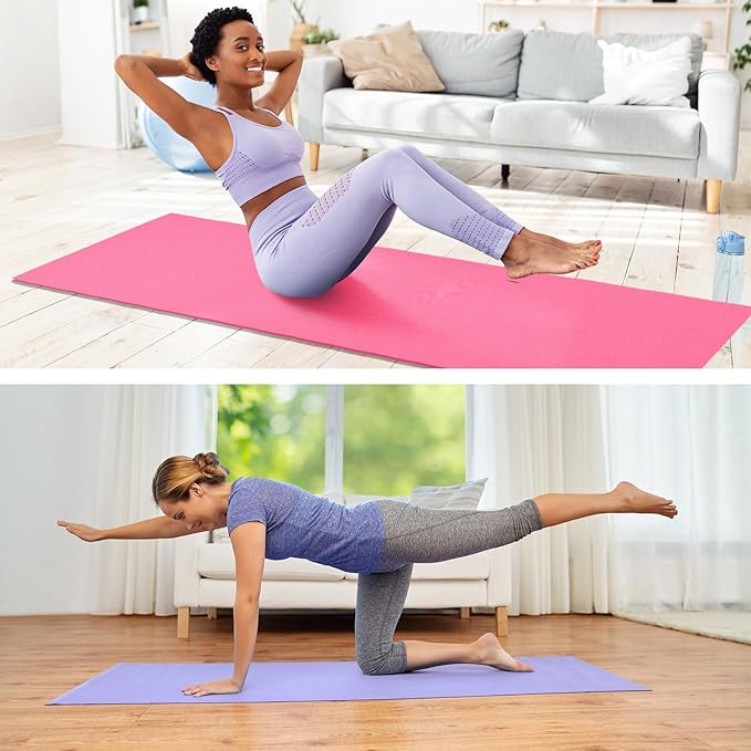 Breling 3 Pack 26"x73" Hot Yoga Mat Towel Pack Non-Slip Yoga Mat Gym Sweat Absorbent Microfiber Towel for Pilates Workout Women Men