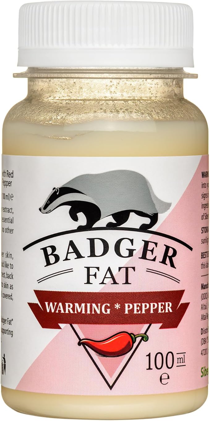 Cream-Gel “Badger Fat” Siberian Warming with Eucalyptus, Mint Essential Oils, Red Pepper 100ml