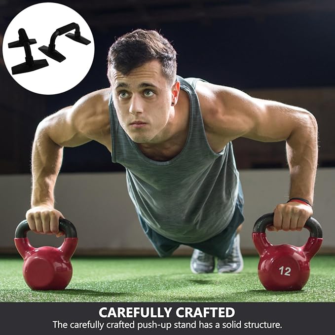 TOYANDONA Push-up Stands Hand Grips H-shaped Small Push-up Brackets Arm Strength Training Tools for Home Workout Fitness Equipment