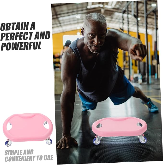 Abdominal Fitness Sliding Disc with Comfortable Handle and Complimentary Mat Mute Workout Sliders for Core Strength Training at Home Versatile Roller for Chest Arms Butt and Legs