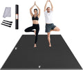 VEVOR Large Exercise Mat, 12'x6'/10'x6'/9'x6'/8'x6'/8'x5'/7'x5'/6'x4' (7mm) Extra Thick, Non Slip High Density Premium Workout Mat, Exercise Yoga Mat for Men & Women, Fitness & Exercise Mat with Bag & Carry Strap, for All Types of Home Yoga, Pilate & F...