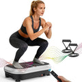 AXV Vibration Plate Fitness Platform Exercise Machine Vibrating Lymphatic Drainage Shaking Workout Full Body Shaker Vibrate Stand Shake Board Sport Gym Pad for Weight Loss Fat Burner for Women Men