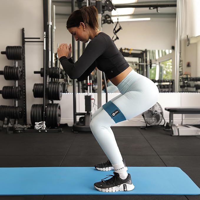 Fitness Mad Same Length Squat Bands | Individual Fabric Resistance band with Non-Slip interior | Great for Strength Training, Thighs Hips & Glutes
