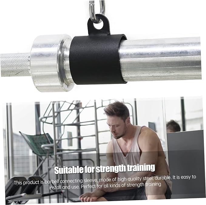 Bar Row Gym Attachment Chain Versatile Barbell Sleeve for Bent Over Row Exercises Fitness Equipment for Strength Training Workouts