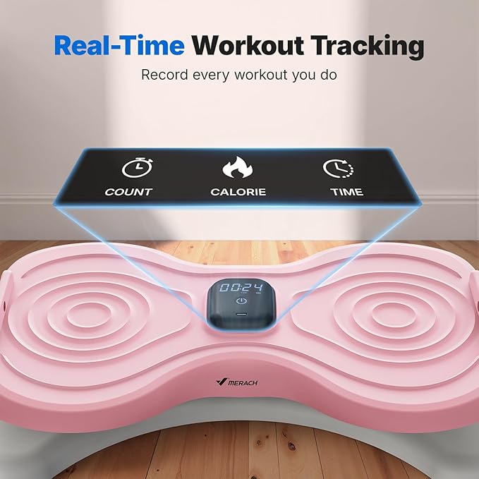 MERACH Waist Twister Machine Exercise, Waist Twister Fitness Tool with Display Counter, Exercise Twist Board for Slim Waist and Belly Fat, Noiseless Home Gym Workout Equipment for Women & Men