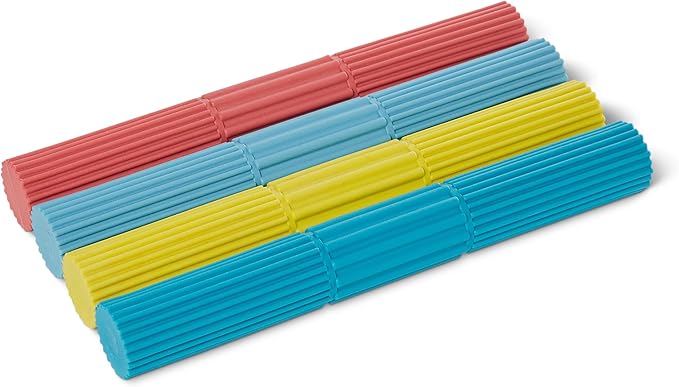 Amazon Basics Flexible Resistance Bar, Wrist and Forearm Strengthening Exercise Bars for Physical Therapy Training, Set of 4