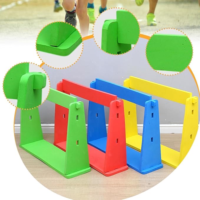 Speed Agility Hurdle Adjustable Height Fitness Agility Speed Training Equipment for Baseball Indoor Outdoor Basketball Adults