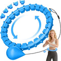 Plus Size Silent Weighted Hula Infinity Fitness Detachable Hoops 65-Inch 32 Knot, Smart Noiseless Infinity Hula for Women, Waist and Abdominal Home Weight Loss Exercise Fit Hoop