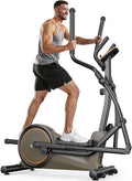 Niceday Elliptical Machine, Elliptical Exercise Machine for Home with Hyper-Quiet Magnetic Driving System, Elliptical Trainer with 15.5IN & 20IN Stride, 16 Resistance Levels, 500LBS Loading Capacity