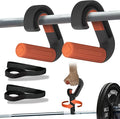 Pull Up Handles Neutral Grip: Portable Barbell Grip with 2 Detachable Straps for Cable Machine LAT Pull Down T-bar Row Deadlift Shrug