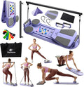 Reformer Pilates Board - Multi Functional Pilates Board - Home Workout Pilates Kit - Reformer Set for Home - Abs Trainer - Resistance Bands