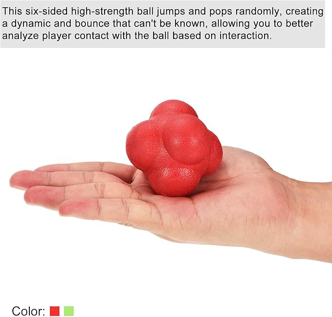 PATIKIL Bounce Reaction Balls Coordination Training Ball Agility Trainer TPR for Speed Reflex