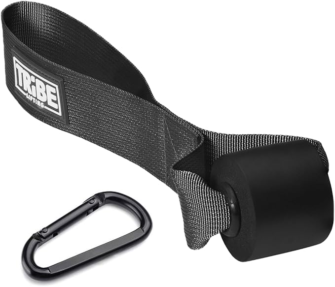 Tribe Lifting Adjustable Resistance Band Anchor - Door Anchor with 5 Loops & Metal Rings, Durable Nylon Strap for Full-Body Workouts