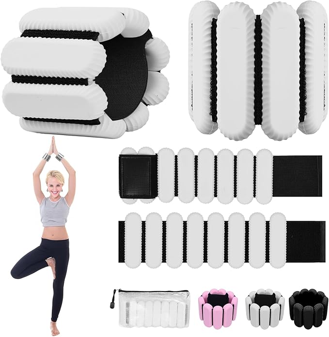 Ankle Weights for Women and Men, Adjustable Wrist Weighted Training Bracelet for Home Gym Workout, Strength Training Walkin Running, Foot weights for exercise,2pc on Set