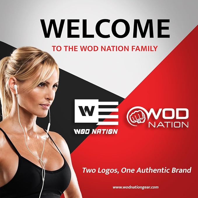 WOD Nation Wrist Wraps for Weightlifting & Strength Training – Professional Gym Straps w/Thumb Loop for Men & Women