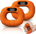 Upgraded Hand Grip Strength Tester Trainer, Rechargeable Digital Hand Dynamometer Grip Strengthener with LCD Display, Portable Finger Exerciser for Home Gym Office Sports Training