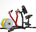 RM01 Seated Row Machine, Back Exercising Equipment Plate Loaded, Chest Supported T-bar Row Machine with Independent Arms, Back Machine Home Gym for 400LBS Capacity Gym Equipment
