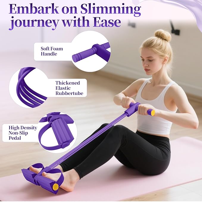 Pilates Essentials Kit for Women 15 Pcs Pilates Equipment for Home Workouts with Yoga Circle Ball Ring, 5 Resistance Bands,Pedal Puller Resistance Band,Anti Slip Socks for Starter Set