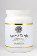 Vegan Massage Cream (½ Gallon) - Unscented, Water Dispersible, Nut Oil Free, Gluten Free and Contains Only Certified Organic Oils and Extracts.