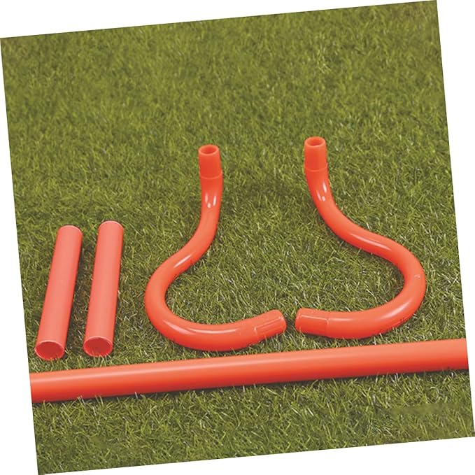 TOYANDONA Detachable Speed Agility Training Hurdles 3pcs Set 19 x 9 Inch for Soccer and Basketball Practice Portable Sports Equipment for Athletes and Boys and Girls