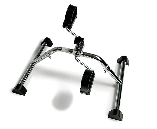 Lumex Pedal Floor Exerciser - Assembly Required, Mini Stationary Pedal Exerciser Under Desk Bike, Arm/Leg Workout Equipment, GF1965-1KD