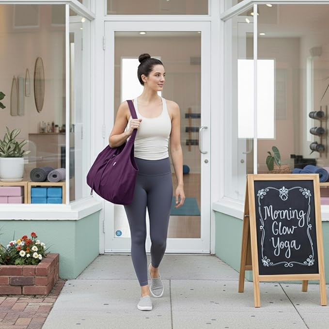 Yogiii Yoga Mat Bag | The ORIGINAL YogiiiTotePRO | Large Yoga Mat Bag or Yoga Mat Carrier with Side Pocket | Yoga Bag Fits Most Size Mats
