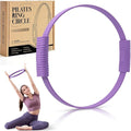 Pilates Ring Circle, 14" Magic Circle Pilates Rings for Focusing on Toning Inner Thighs, Arms, and Core, Fitness Exercise Ring Workout Ring for Yoga and Pilates