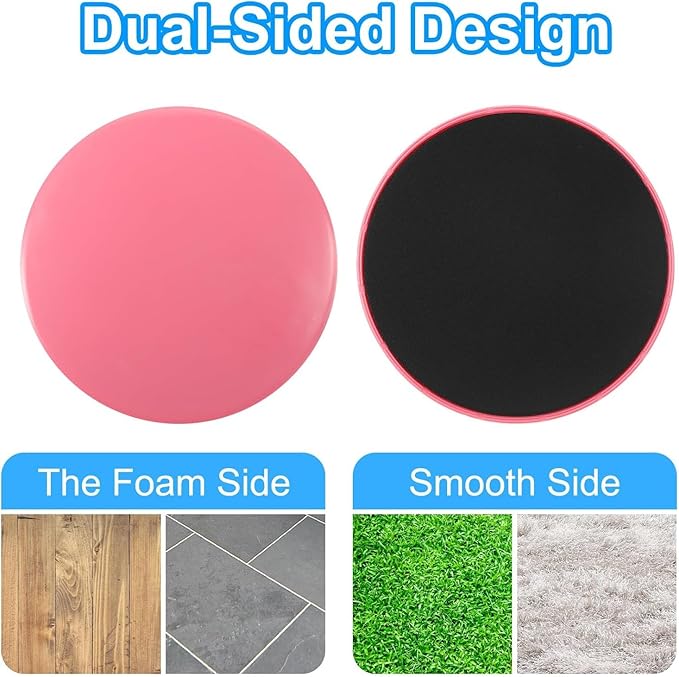 Pilates Board,Core Sliders for Working Out, Dual Sided Exercise Sliders,Fitness Workout Discs Strength Slides,Gliding Discs for Gym Carpet Hardwood Floor