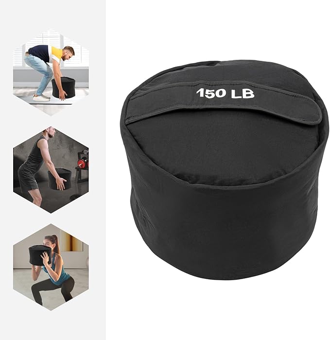 Sandbag Workout Bag, 150LBS Exercise Gym Fitness Strength Training Bag for Deadlift, Presses, Carries, Lunges, Throws, Squats
