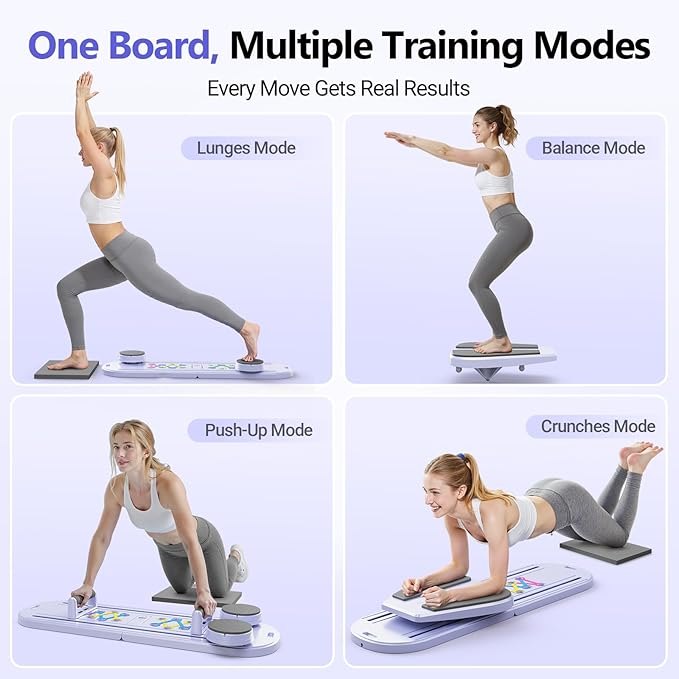 Pilates Reformer Equipment for Home Workout – Portable Core & Ab Exercise Machine for Women, Easy-to-Use Pilates Board for Full Body Toning, Lightweight Fitness Gear for Beginners & Busy Moms