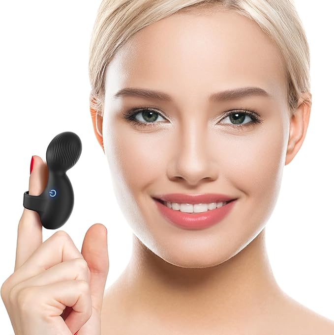 Multifunctional Finger Massager, Waterproof Rechargeable Mini Body Massage Tool, Black
