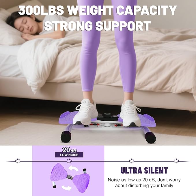 Waist Twisting Machine, Ab Twister Board for Exercise, Noiseless Exercise Waist Twister for Home Gym Equipment, 330 lbs Capacity | Track Time, Reps, Calories with Digital Display
