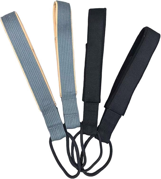 Colaxi 2 Pieces Pilates Double Loop Straps for Reformer Pilate Strap Gym Nonslip Multifunctional for Adults Ankle Home Yoga Workout